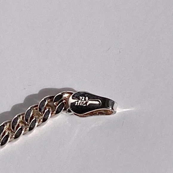 Adult - 925 Italian Silver Medic alert bracelet - Picture 6 of 6